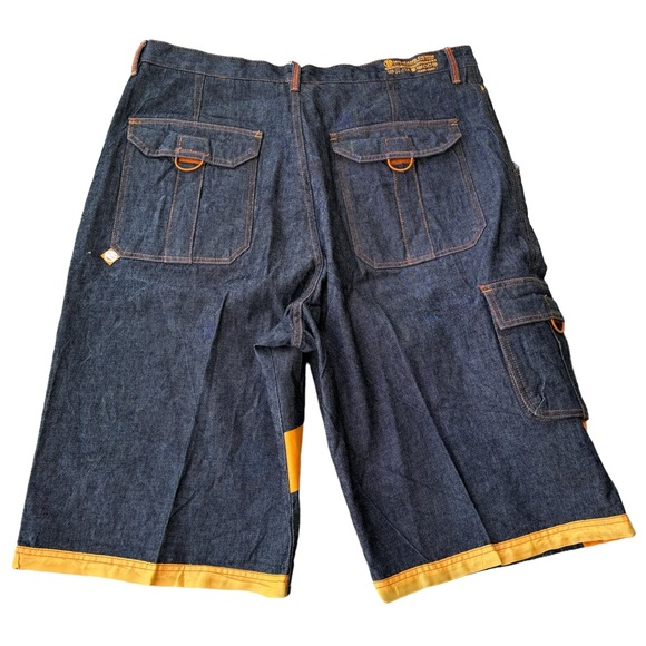 Maurice Malone Vintage MoJo Jeans Baggy Wide Leg Jorts Y2K Jnco Evisu Loose Fit - Picture 11 of 12